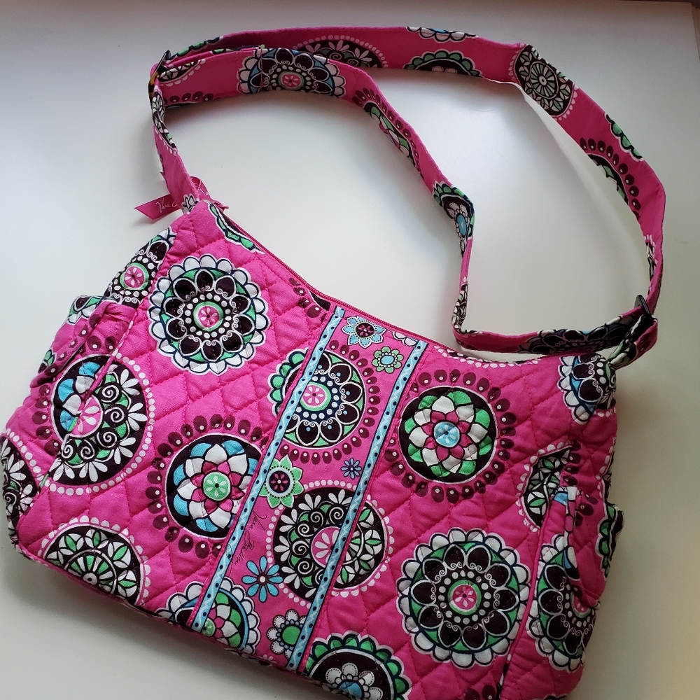 Vera Bradley "On the Go" Purse in Pink Cupcakes
